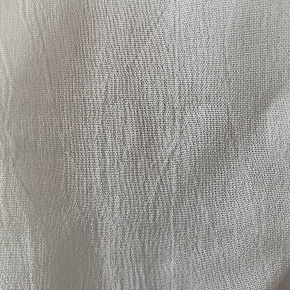 Love Riche White Long Bell Sleeve Oversized V-neck Tie Top NWT - Picture 13 of 14